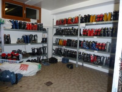 local des chaussures de ski
